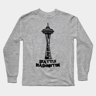 Seattle, Washington's Space Needle Long Sleeve T-Shirt